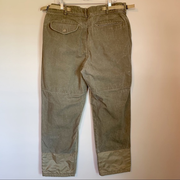 SOLD!  Columbia Brush Pants Mens 40 x 32 Green Tan Outdoor Hunting Field Work - Picture 7 of 13